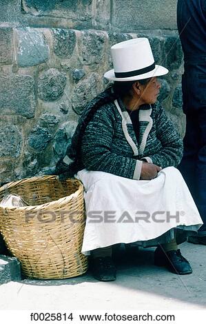 Peru, Cusco, Indian woman wearing traditional costume View Large Photo Image Picture - Peru, Cusco, Indian woman wearing traditional costume. Fotosearch