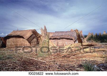 Peru, floating village on the lake Titicaca View Large Photo Image Stock Image - Peru, floating village on the lake Titicaca. Fotosearch