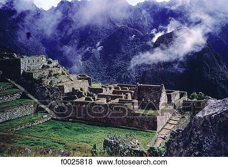 Peru, Machu Picchu, ruins of the Inca city View Large Photo Image Stock Photo - Peru, Machu Picchu, ruins of the Inca city. Fotosearch
