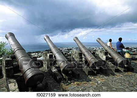 Reunion, Saint-Denis, ancient cannons View Large Photo Image Stock Photo - Reunion, Saint-Denis, ancient cannons. Fotosearch