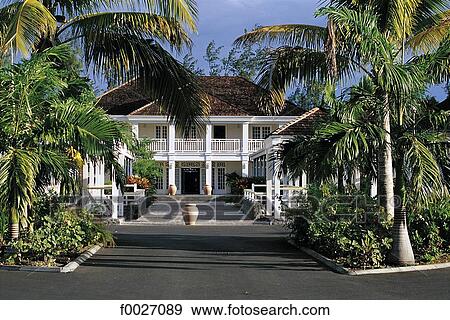 Reunion, Saint-Gilles, colonial style hotel View Large Photo Image Stock Photo - Reunion, Saint-Gilles, colonial style hotel. Fotosearch