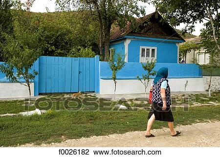 Romania, Dobruja, Lipovan village, traditional dwelling View Large Photo Image Stock Image - Romania, Dobruja, Lipovan village, traditional dwelling. Fotosearch