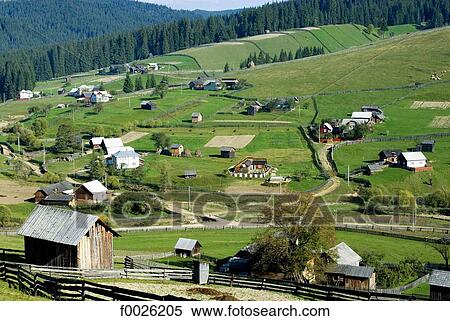 Stock Photography - Romania, Moldavia, province of Bukovina, near Argil (Hutsul village). Fotosearch