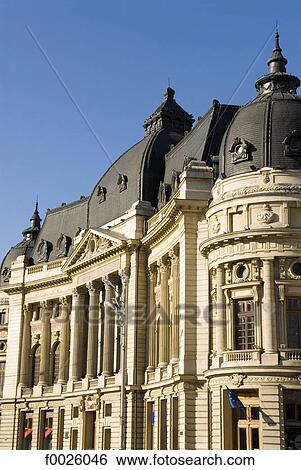 Romania, Muntenia, Bucharest, Central University Library View Large Photo Image Stock Photograph - Romania, Muntenia, Bucharest, Central University Library . Fotosearch