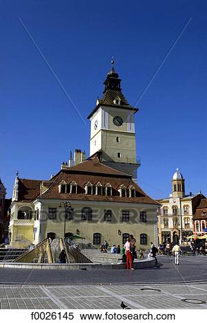 Stock Photography - Romania, Transylvania, Brasov, Council Square. Fotosearch