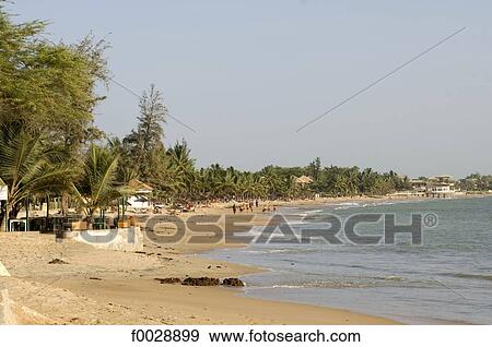 Sénégal Petite Côte Saly Plage Banque De Photo