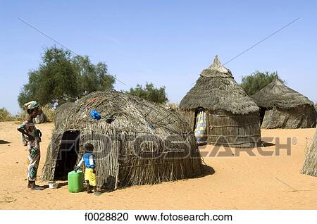 Senegal, Fula village, traditional dwelling View Large Photo Image Stock Image - Senegal, Fula village, traditional dwelling. Fotosearch