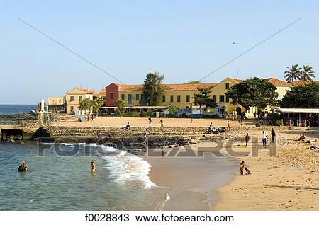 Senegal, island of Gorée, beach View Large Photo Image Stock Image - Senegal, island of Gorée, beach. Fotosearch