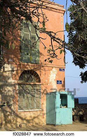 Stock Photo - Senegal, island of Gorée, dwelling. Fotosearch