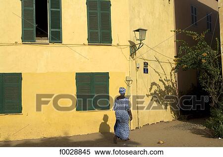 Stock Photography - Senegal, island of Gorée, dwelling. Fotosearch