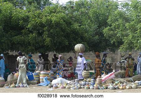 Senegal, near Thies, Ngaye Mékhé, market View Large Photo Image Stock Photo - Senegal, near Thies, Ngaye Mékhé, market. Fotosearch