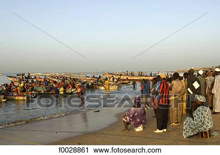 Stock Image - Senegal, Petite côte, near M'bour, port. Fotosearch