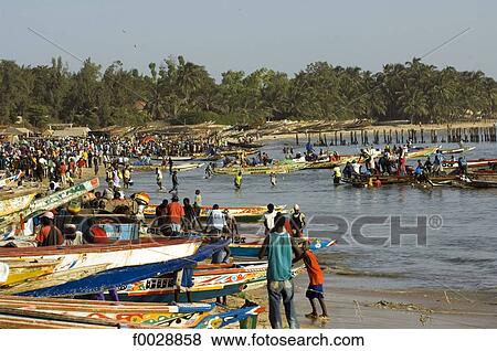 Senegal, Petite côte, near M'bour, port View Large Photo Image Stock Photo - Senegal, Petite côte, near M'bour, port. Fotosearch