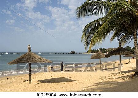 Picture - Senegal, Petite côte, Saly, beach. Fotosearch