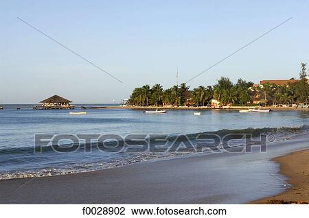 Senegal, Petite côte, Saly, beach View Large Photo Image Stock Image - Senegal, Petite côte, Saly, beach. Fotosearch