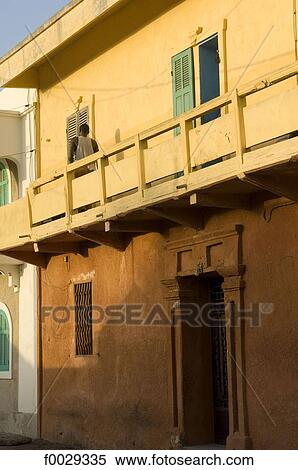 Senegal, Saint-Louis, dwelling View Large Photo Image Stock Photography - Senegal, Saint-Louis, dwelling. Fotosearch