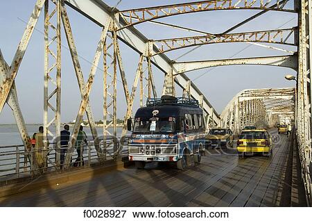 Senegal, Saint-Louis, Faidherbe bridge View Large Photo Image Stock Photo - Senegal, Saint-Louis, Faidherbe bridge. Fotosearch