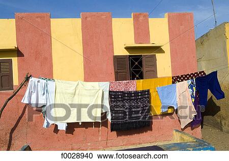 Stock Image - Senegal, Saint-Louis, fishermen district. Fotosearch