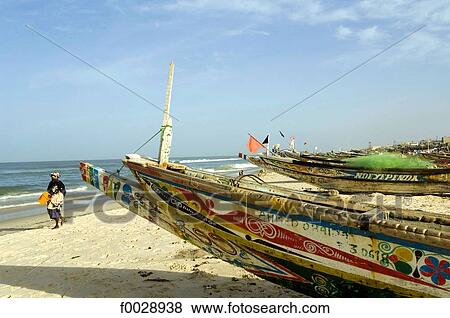 Senegal, Saint-Louis, fishing boats View Large Photo Image Stock Photo - Senegal, Saint-Louis, fishing boats. Fotosearch