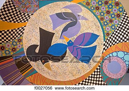 Stock Photograph - South Africa, Zululand, Durban, decorative plate. Fotosearch