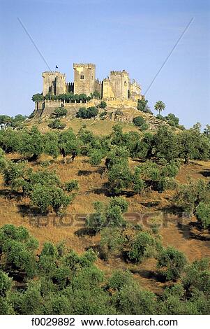 Stock Image - Spain, Andalusia, castle of Almodovar del rio. Fotosearch