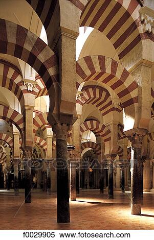 Spain, Andalusia, Cordoba, Great mosque interior View Large Photo Image Stock Photography - Spain, Andalusia, Cordoba, Great mosque interior. Fotosearch
