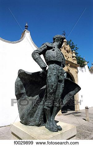 Spain, Andalusia, Ronda, plaza de Toros, monument to Manolete View Large Photo Image Stock Photo - Spain, Andalusia, Ronda, plaza de Toros, monument to Manolete. Fotosearch