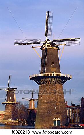 The Netherlands, South Holland, Rotterdam, windmills View Large Photo Image Stock Photo - The Netherlands, South Holland, Rotterdam, windmills. Fotosearch