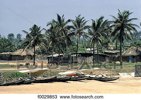 Stock Image - Togo, Krémé, beach. Fotosearch