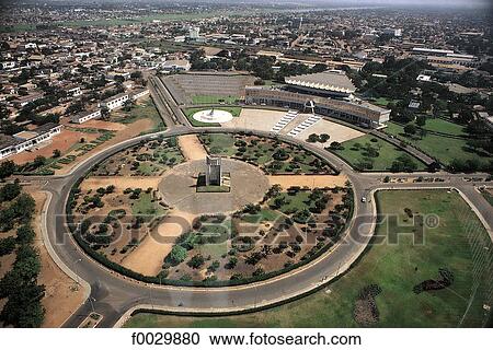 Togo, Lomé, independance square and house of the party View Large Photo Image Stock Image - Togo, Lomé, independance square and house of the party. Fotosearch