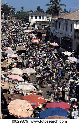 Stock Photo - Togo, Lomé, near the great market. Fotosearch
