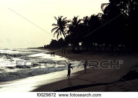 Togo, near Lomé, beach at dusk View Large Photo Image Stock Image - Togo, near Lomé, beach at dusk. Fotosearch
