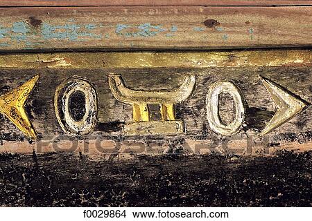 Picture - Togo, pirogue detail. Fotosearch