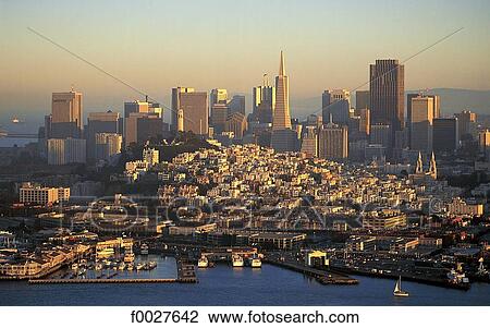 Stock Image - United States, California, San Francisco, aerial view. Fotosearch