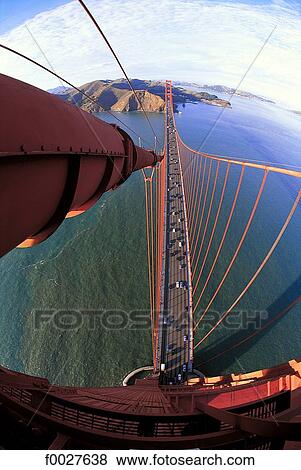 United States, California, San Francisco, view from above over the Golden Gate Bridge View Large Photo Image Stock Photo - United States, California, San Francisco, view from above over the Golden Gate Bridge. Fotosearch