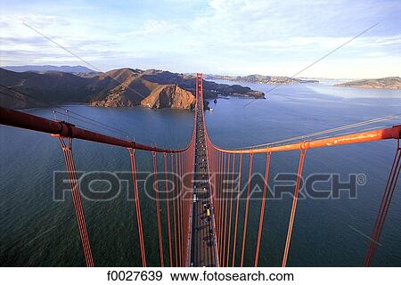 United States, California, San Francisco, view from above over the Golden Gate Bridge View Large Photo Image Stock Photo - United States, California, San Francisco, view from above over the Golden Gate Bridge. Fotosearch