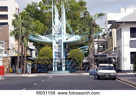 Stock Photo - Australia, Northern Territory, Darwin, commercial street entrance. Fotosearch