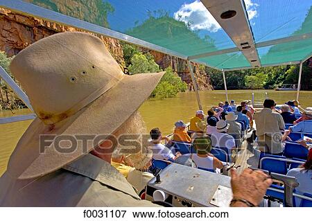 Stock Photo - Australia, Northern Territory, near katherine, Nitmiluk national park, boat ride in katherine gorges. Fotosearch
