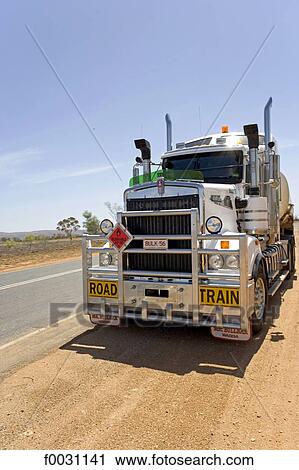 Australia, Northern Territory, road from Alice Springs to Coober Pedy, road train View Large Photo Image Stock Image - Australia, Northern Territory, road from Alice Springs to Coober Pedy, road train. Fotosearch