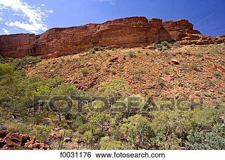 Stock Photograph - Australia, Northern Territory, Watarrka national park, kings Canyon. Fotosearch