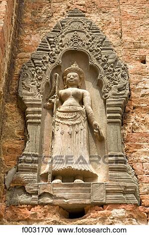 Stock Image - Cambodia, Angkor, Roluos. Fotosearch