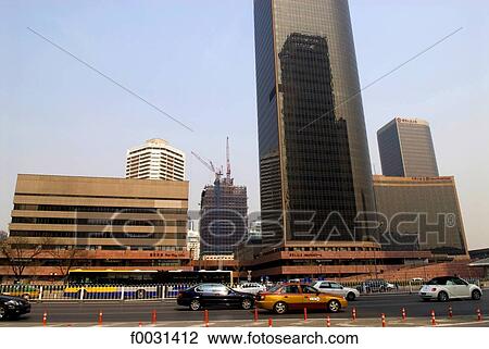 China, Beijing, downtown, modern architecture View Large Photo Image Stock Image - China, Beijing, downtown, modern architecture. Fotosearch