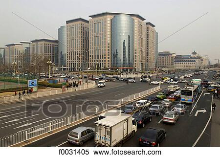 Stock Photography - China, Beijing, traffic. Fotosearch