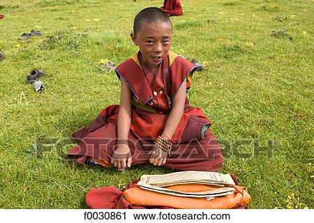 China, Qinghai, Tibetan young novice studying View Large Photo Image Stock Image - China, Qinghai, Tibetan young novice studying. Fotosearch