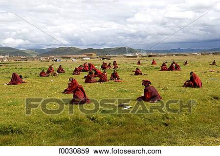 China, Qinghai, Tibetan young novice studying View Large Photo Image Stock Photo - China, Qinghai, Tibetan young novice studying. Fotosearch