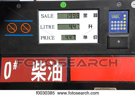 Stock Photography - China, Xinjiang, fuel pump. Fotosearch