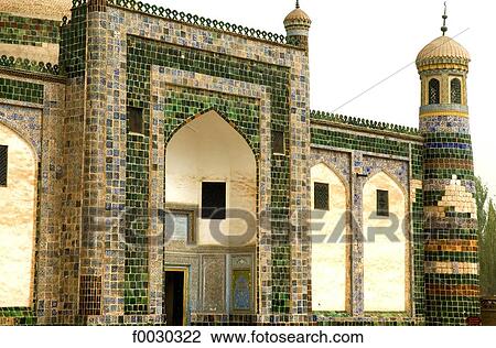 Stock Image - China, Xinjiang, kashgar, grave of Abakh Hoja. Fotosearch