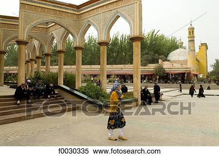 Stock Photography - China, Xinjiang, kashgar, place. Fotosearch