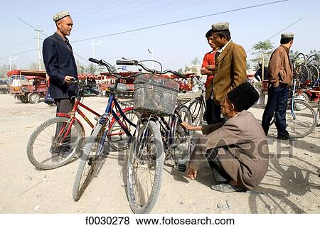 China, Xinjiang, Keriya, market View Large Photo Image Stock Photo - China, Xinjiang, Keriya, market. Fotosearch