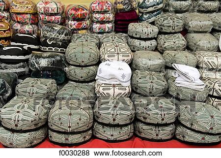 China, Xinjiang, traditional Uyghur bonnets View Large Photo Image Stock Photo - China, Xinjiang, traditional Uyghur bonnets. Fotosearch